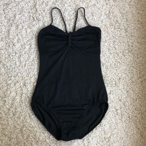 Black dance leotard